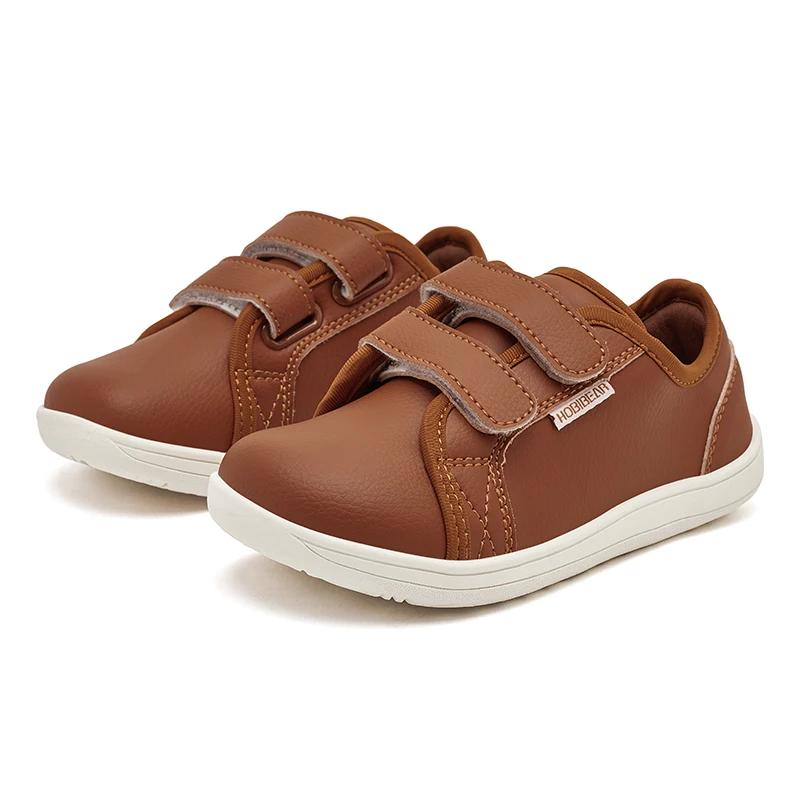 HOBIBEAR garçons filles chaussures pieds nus enfants bout large baskets minimalistes léger crochet b
