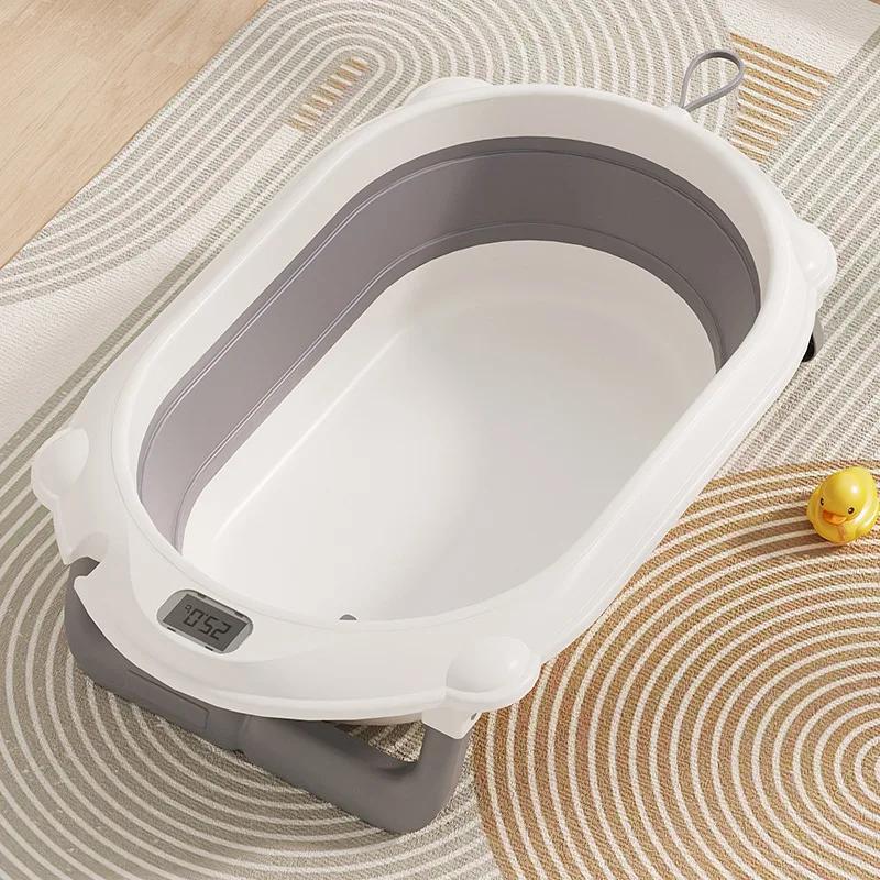 Ensemble de bain pour bébé pliable sans BPA, kit bassin et cintre pliables, design peu encombrant po