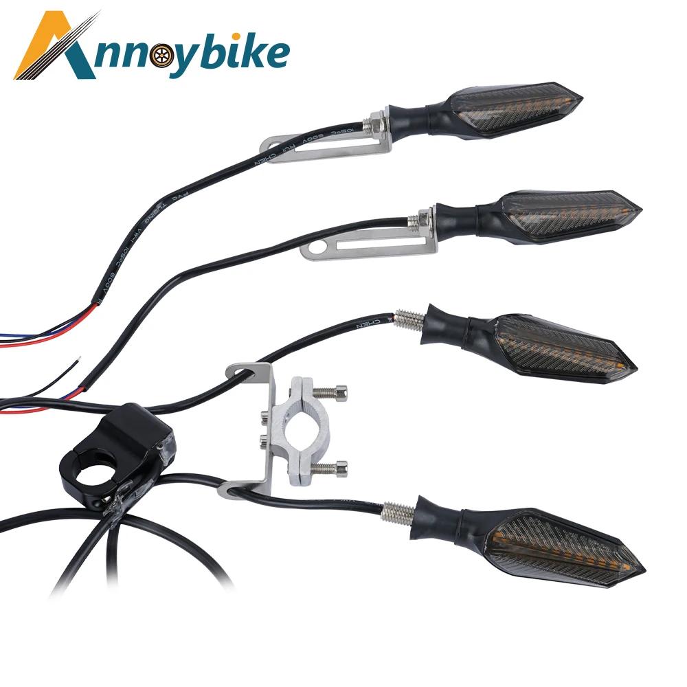 E vélo 48V 60V vélo électrique étanche câble lumière ensemble avant arrière clignotant dynamique cli