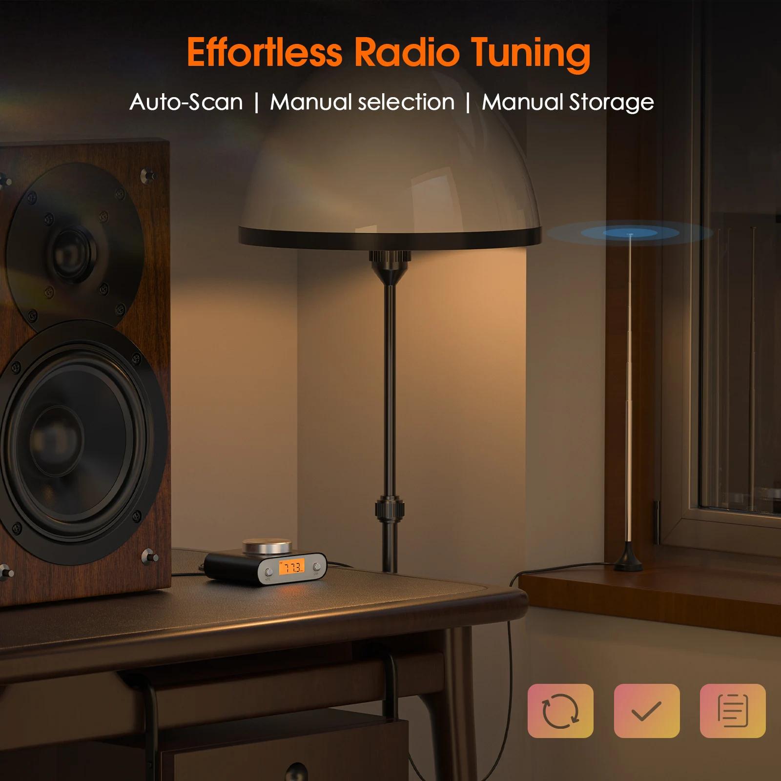Douk Audio-Mini Radio FM Transistor Universel, Recherche Manuelle ou existent avec Écran d'Affichage