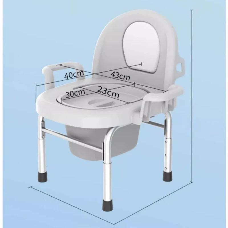 Chaise de toilette Mobile pour femmes enceintes âgées, Commode de chevet, siège de pot Portable anti