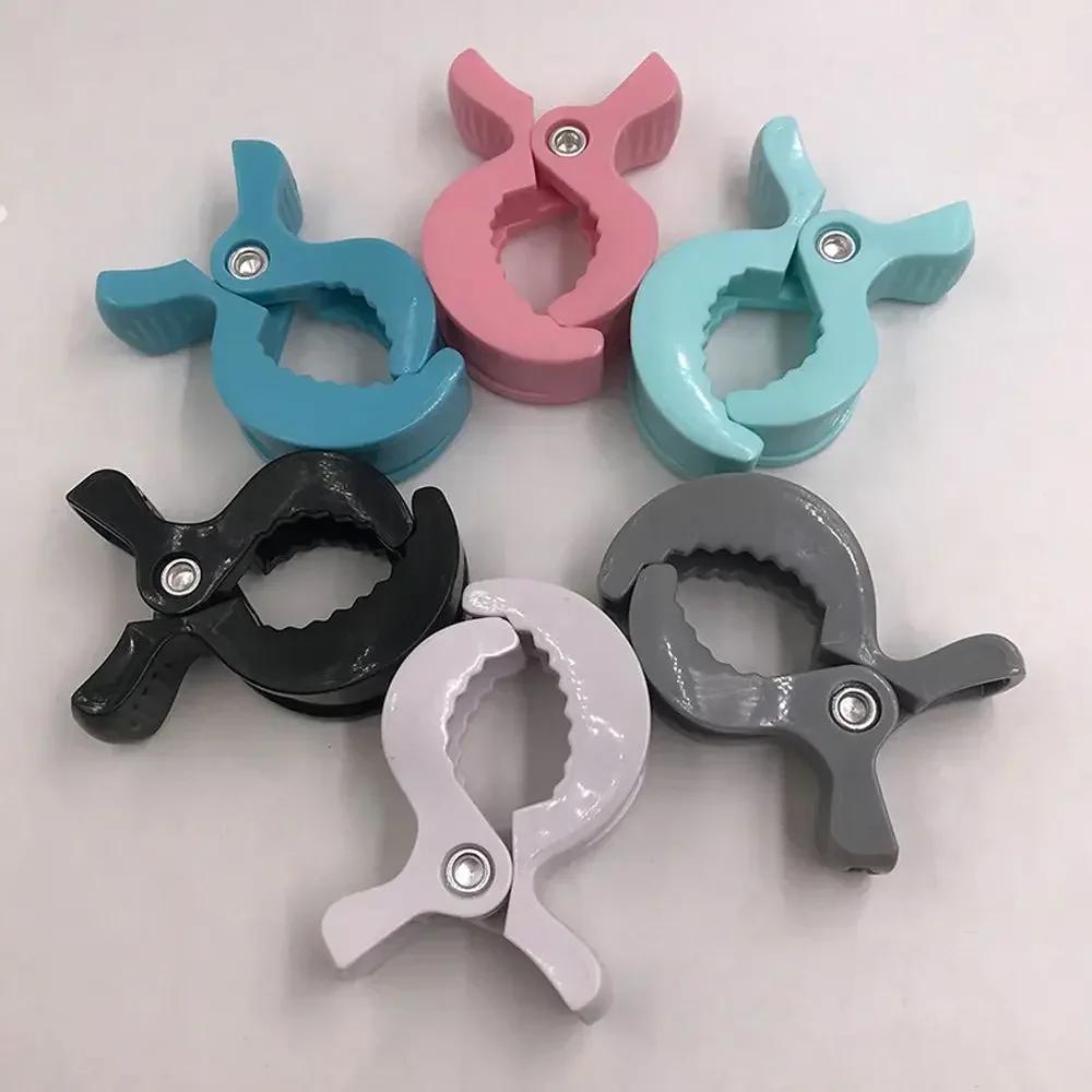 Pince crocodile pour poussette de bébé, 2 pièces, accessoires de landau, crochet portable pour siège