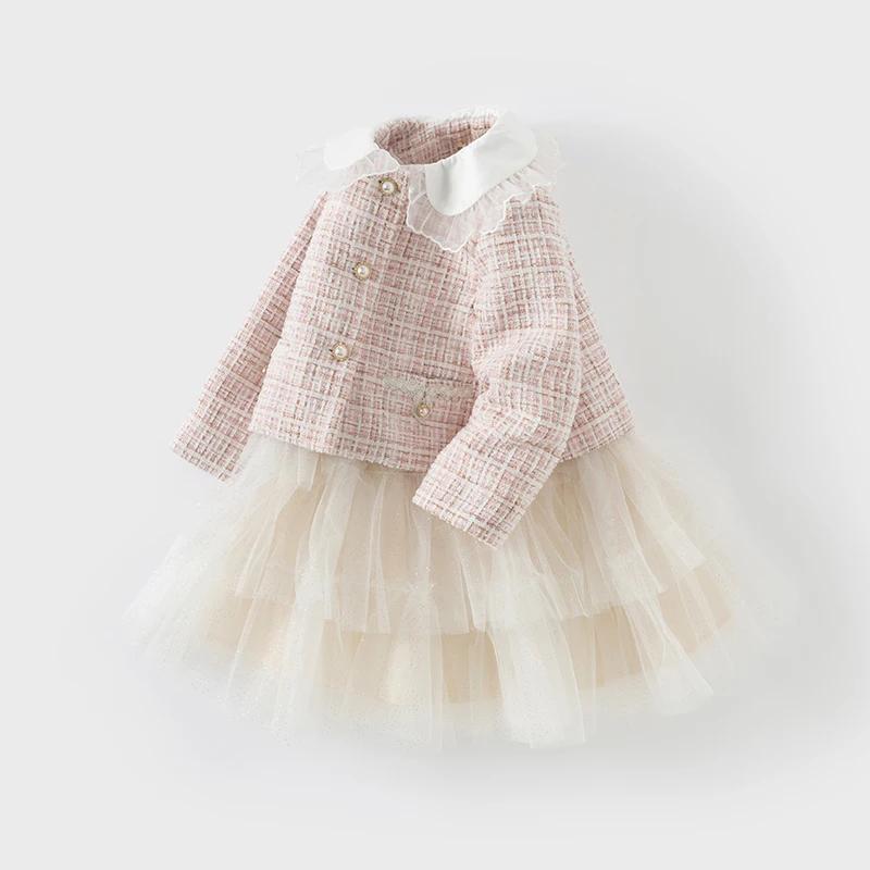 MACCLIFEN-Ensemble de robe de princesse deux pièces pour filles, décontracté, doux, mignon, charme,