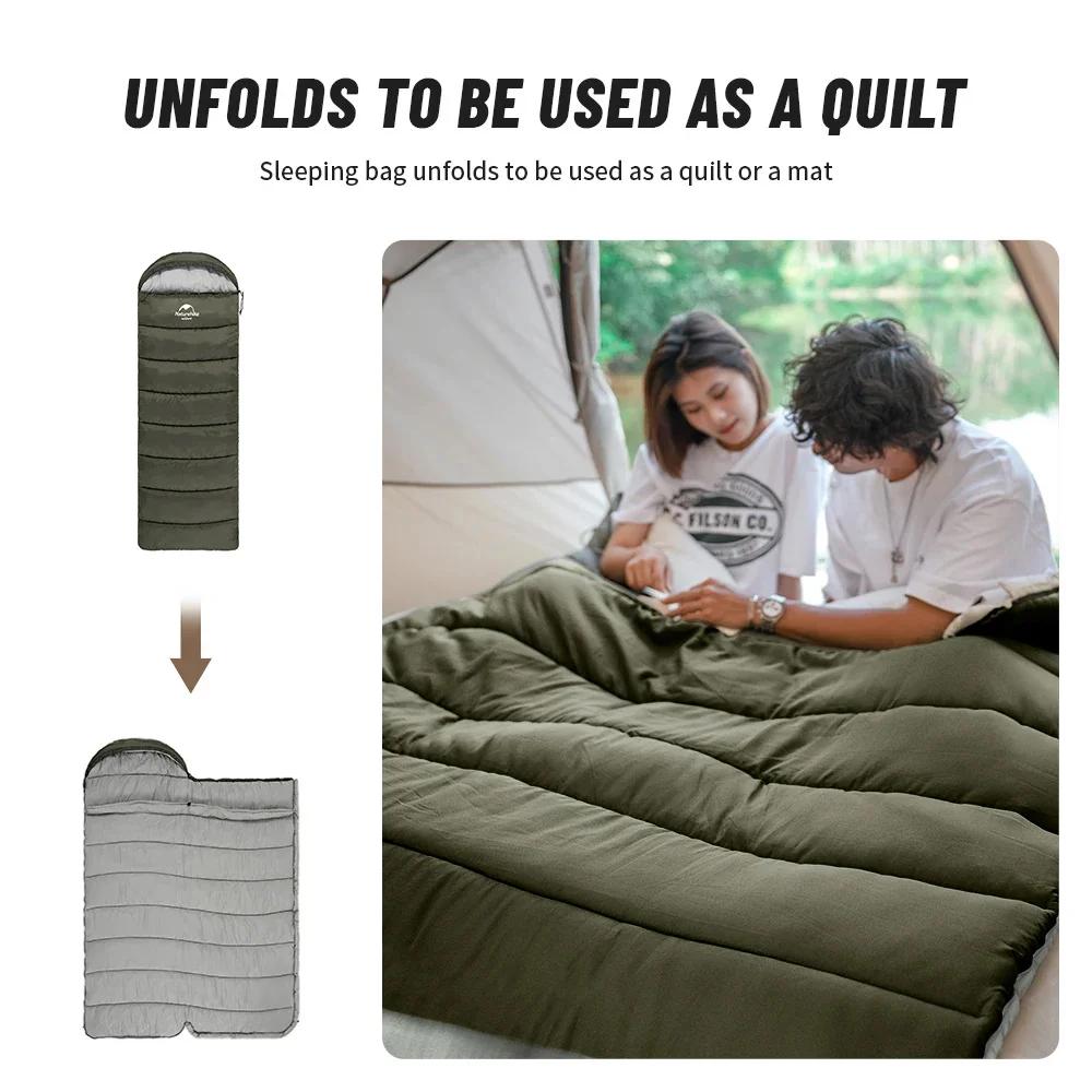 Naturehike – sac de couchage étanche ultraléger, couette en coton, Portable, enveloppe, Camping