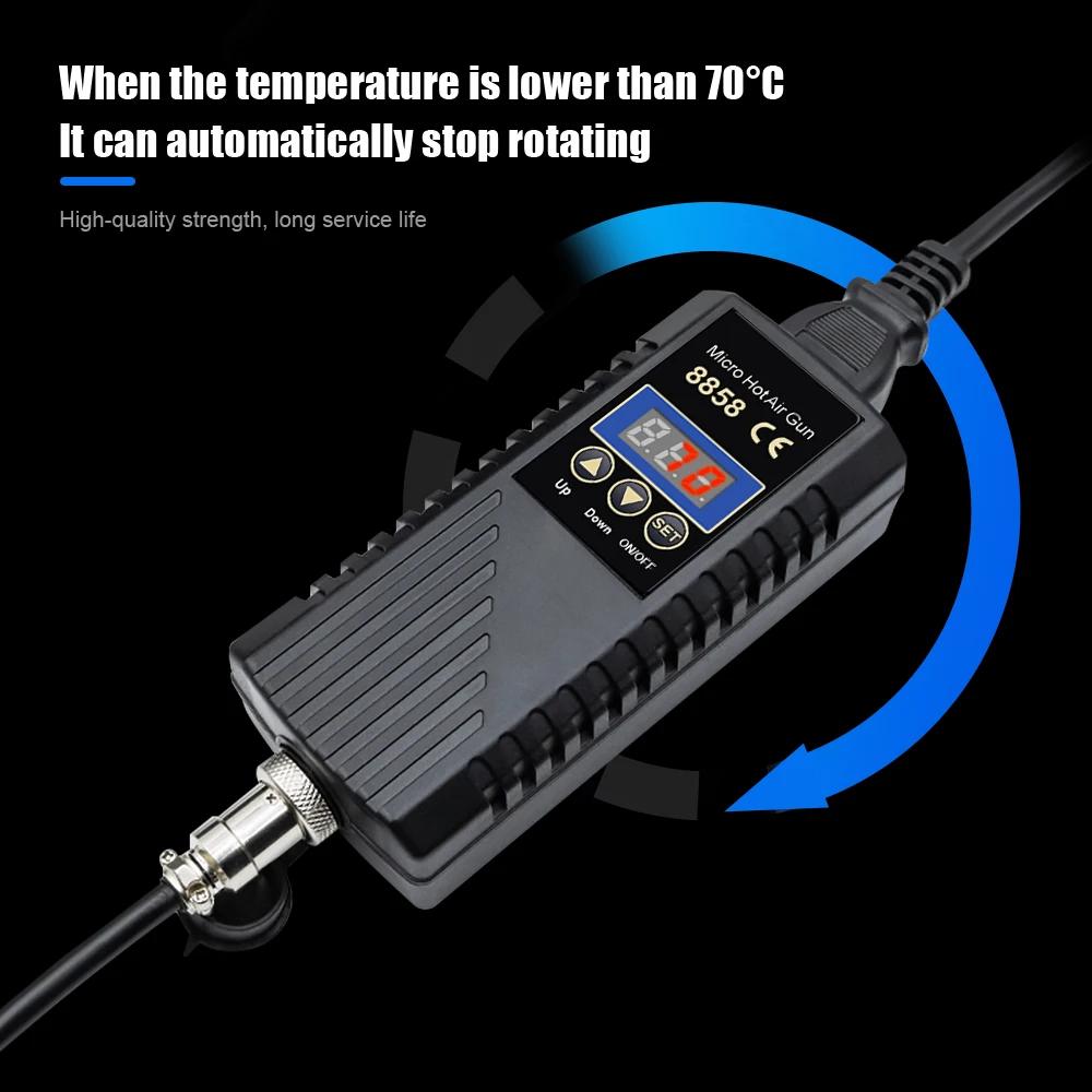 Pistolet thermique JCD 750W avec écran numérique, station de soudage micro-réparation, pistolet à ai