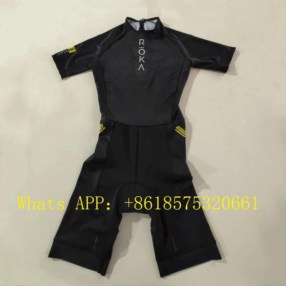 ROKA Triathlon costume hommes à manches courtes cyclisme maillot combinaison Triathlon Speedsuit Tri