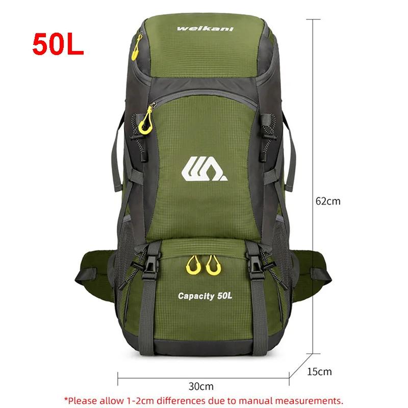50L voyage sac à dos Camping hommes grand sac de randonnée touristique sac à dos étanche Sports de p