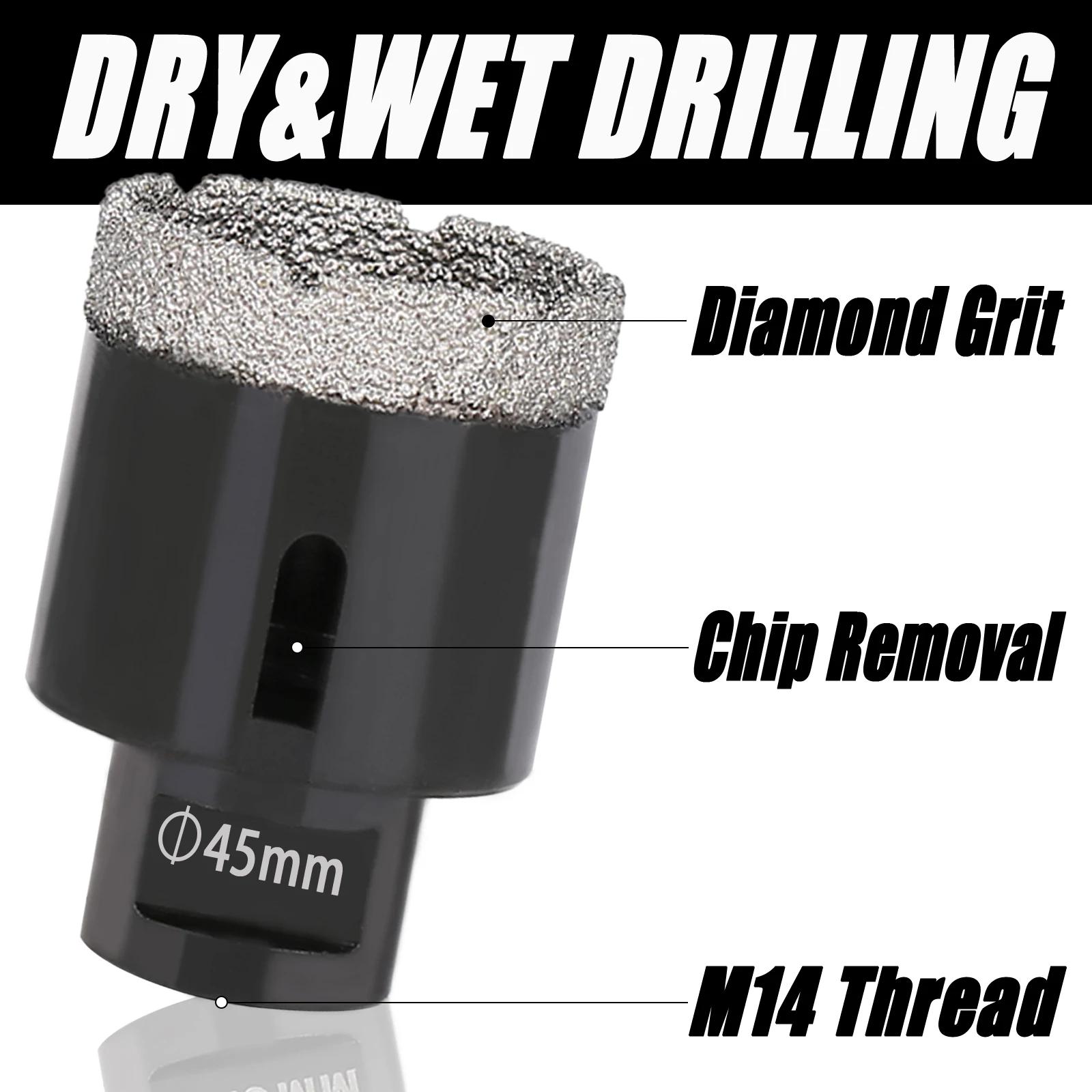 Ouvre-scie cloche pour marbre brasé sous vide sec, proposition de diamant, noyau pour carreaux de cé
