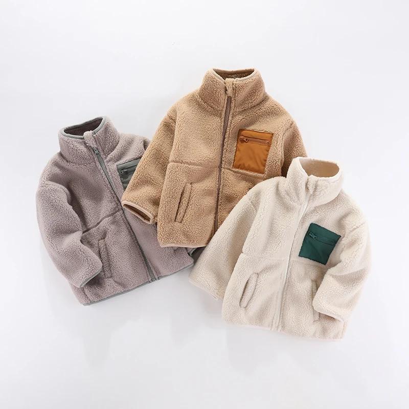 1 2 3 4 5 6 7 ans garçons veste automne hiver chaud polaire bébé manteaux nouvelle mode fermeture éc