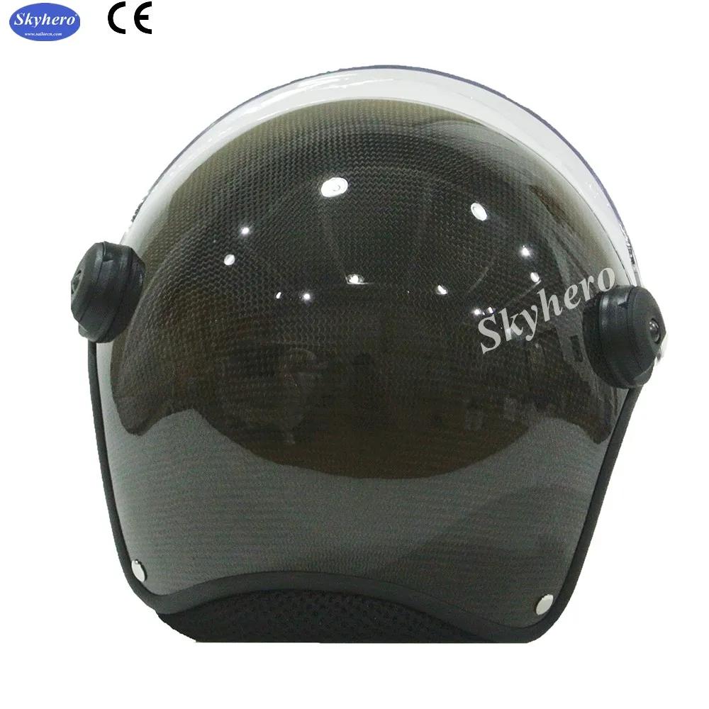 Casque de paramoteur en matériau de carbone véritable, casque de sport PPG, M, L, XL, XXL, 4 tailles