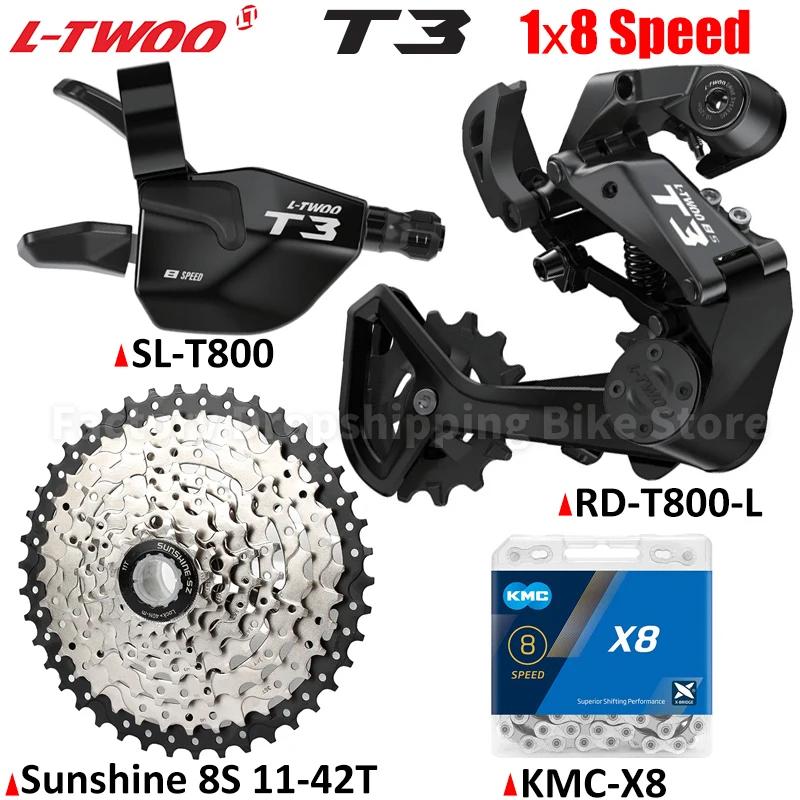 LTWOO-Analyste de transmission de vélo VTT T3, système d'amortissement à 8 vitesses, dérailleur arri