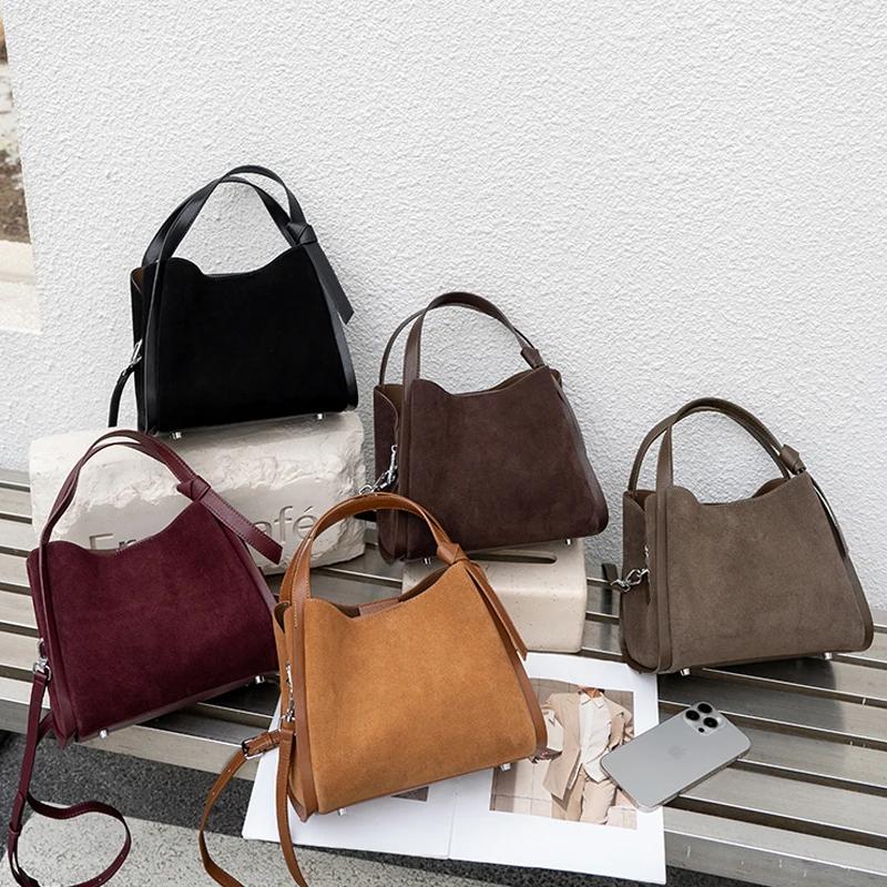 Sac à bandoulière en cuir de vache pour femmes, sacs à main polyvalents en cuir véritable pour dames