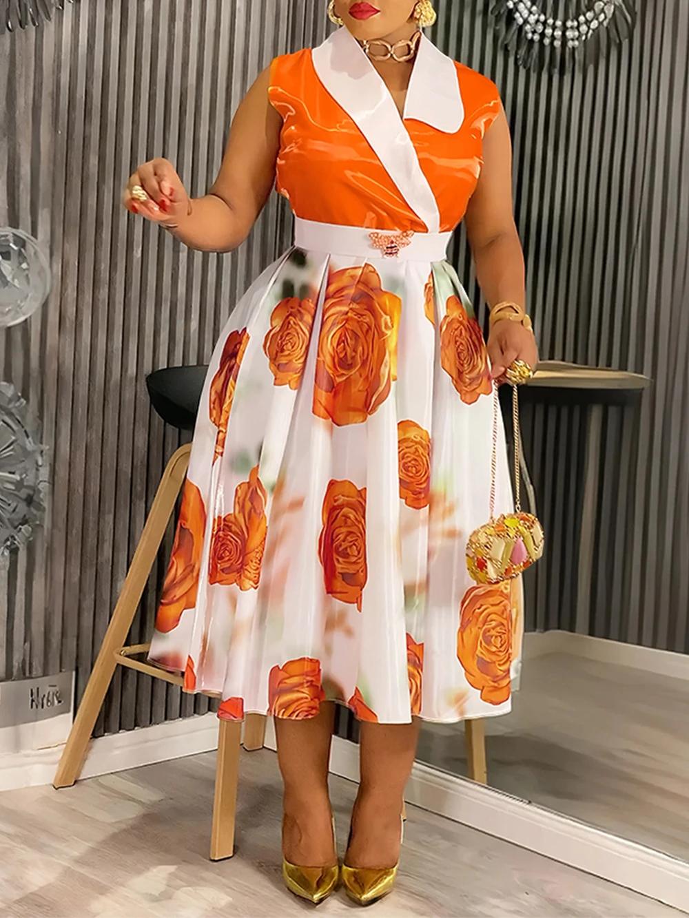 Robes Maxi imprimées africaines Dashiki, salopette élégante de bureau pour dames, vêtements de fête,