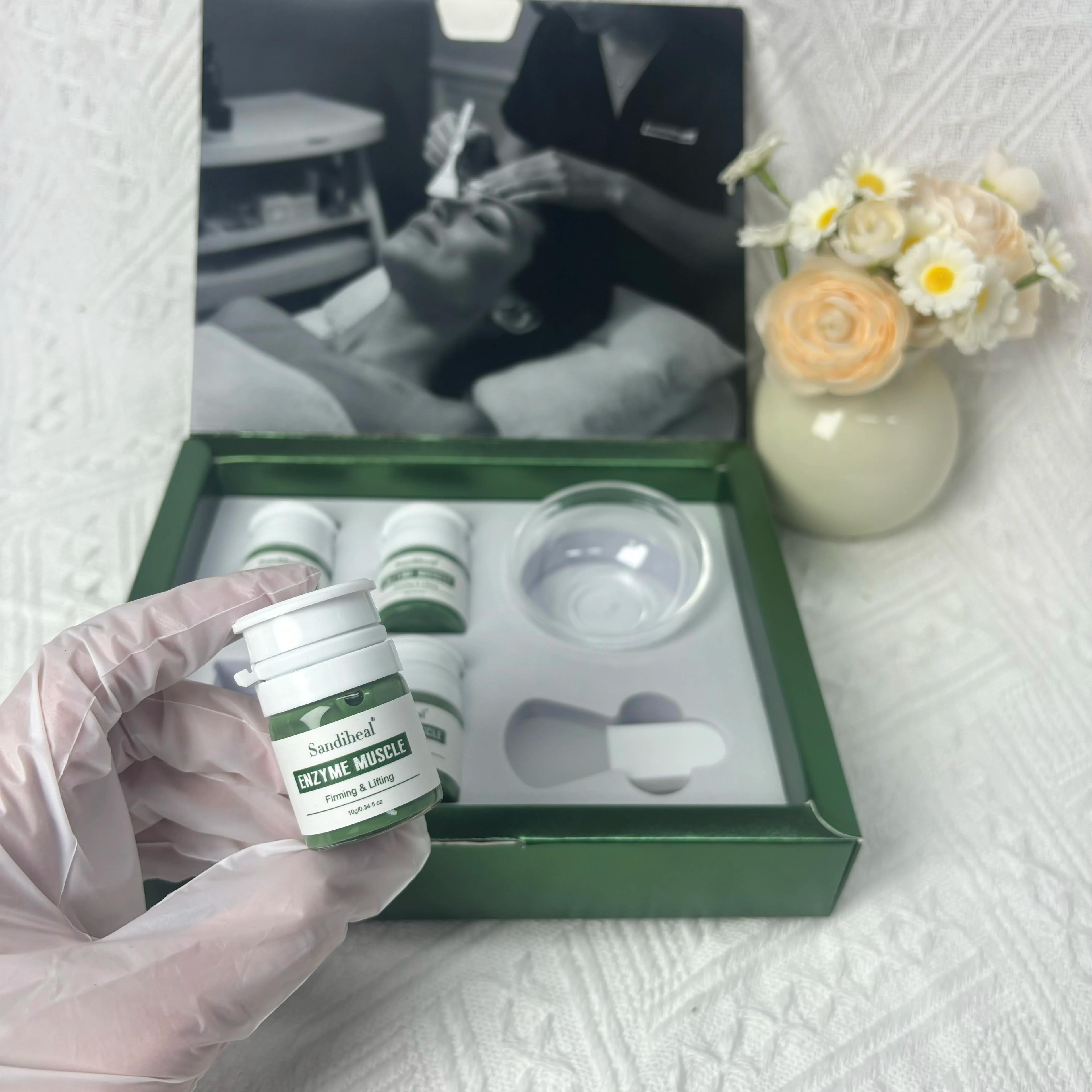 Masque enzymatique allemand pour le visage, ensemble de thérapie enzymatique, protéase, hydratant, é