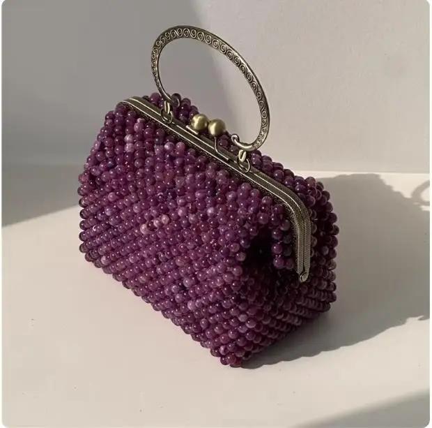 Sacs à main pour femmes vintage rétro, sacs à main à paillettes, pochette à bandoulière, chaîne de m