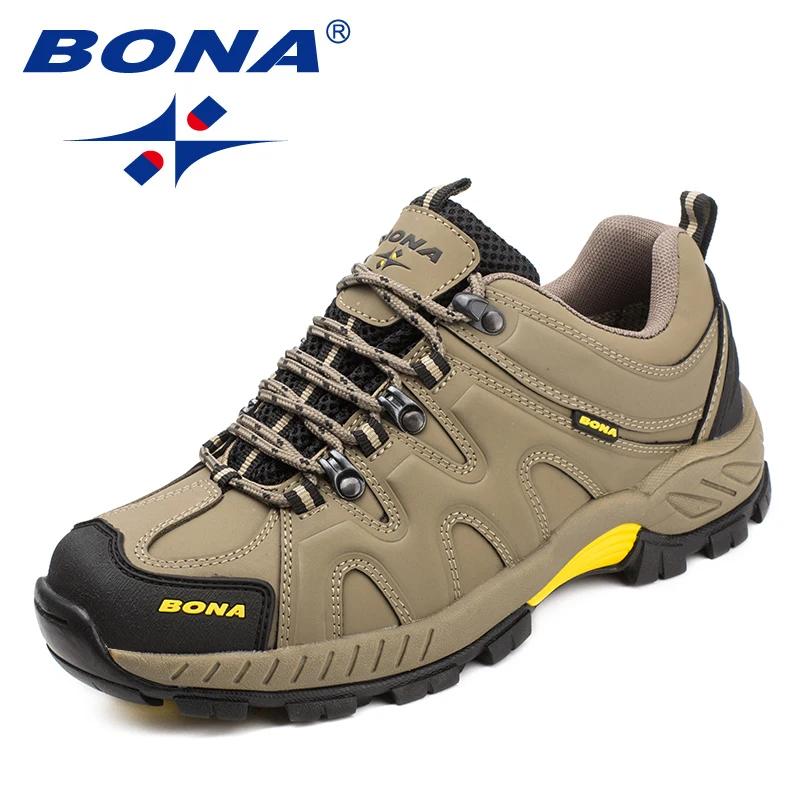 BONA nouveauté Style classique hommes chaussures de randonnée à lacets hommes chaussures de Sport en