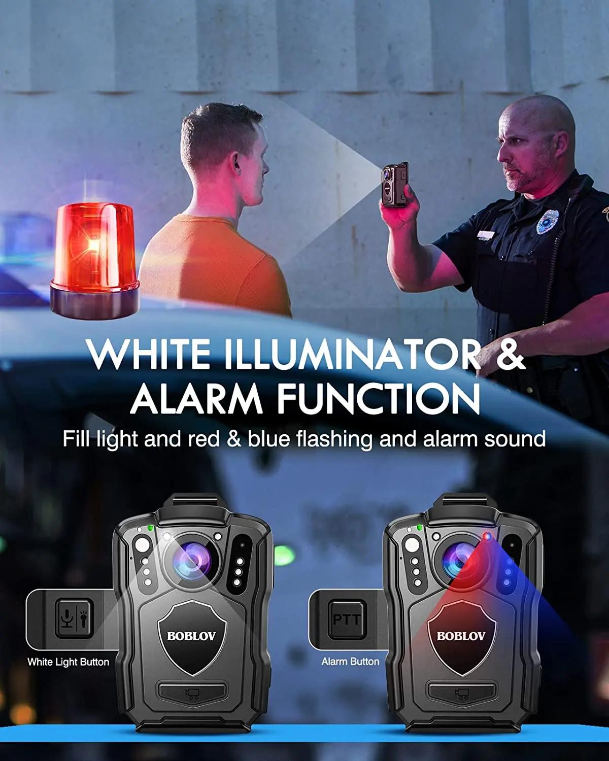 BOCombination-Caméra Linge de police VM5, caméra montée sur le corps, caméra GPS, batterie 1440 mAh,