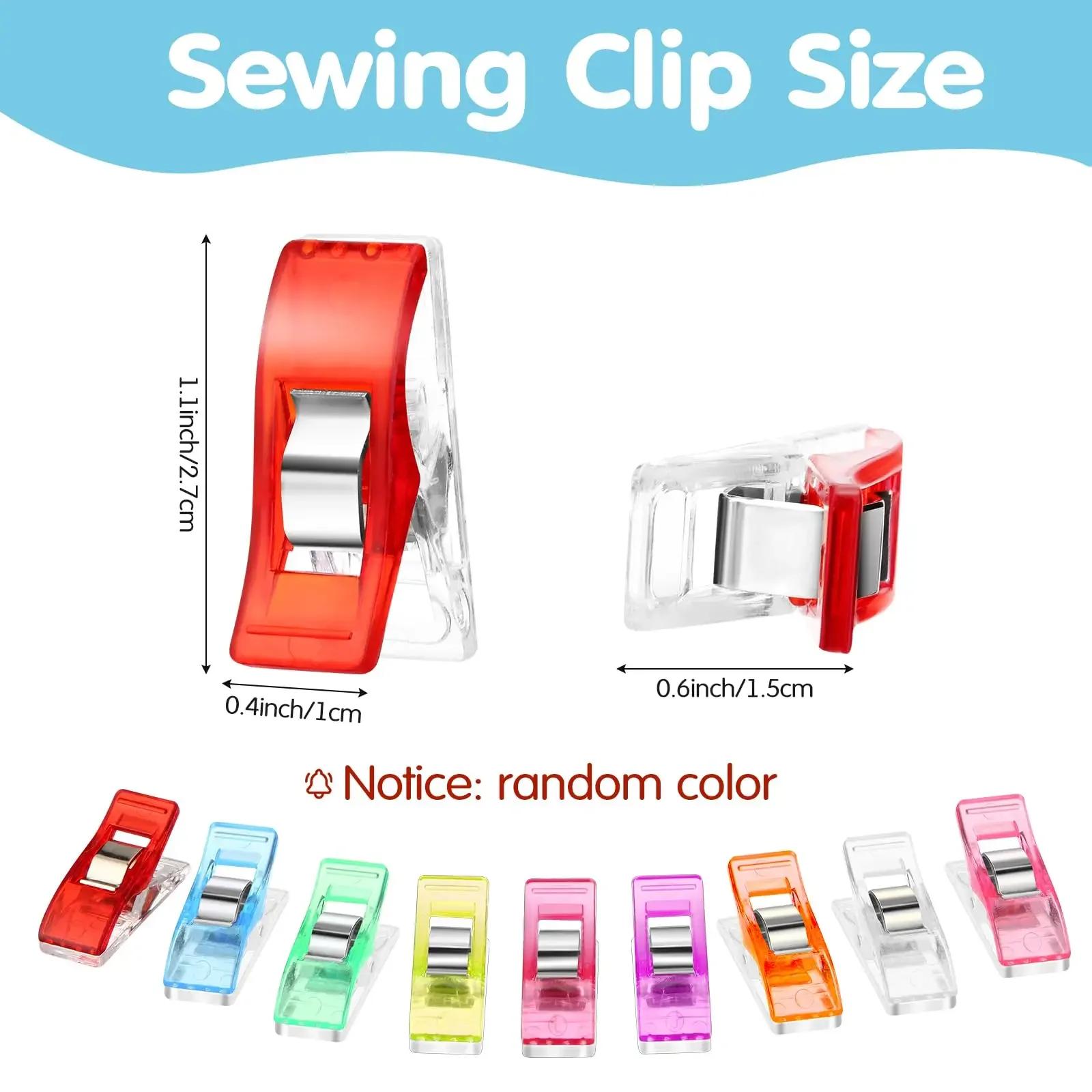 50 pièces Clips de couture Clips colorés polyvalents en plastique artisanat crochet tricot sécurité