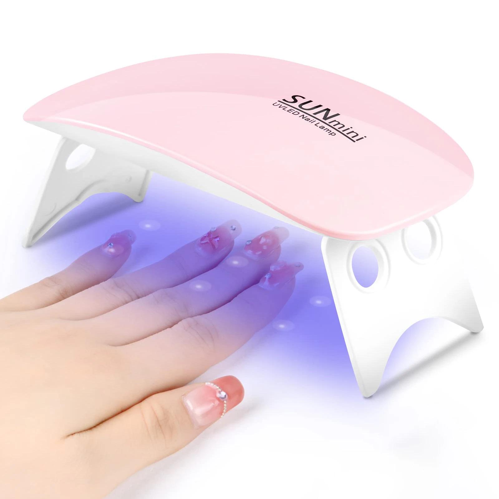 LINMANDA Mini lampe sèche-ongles 6W LED UV Portable sèche-ongles lampe à polymérisation lumière pour