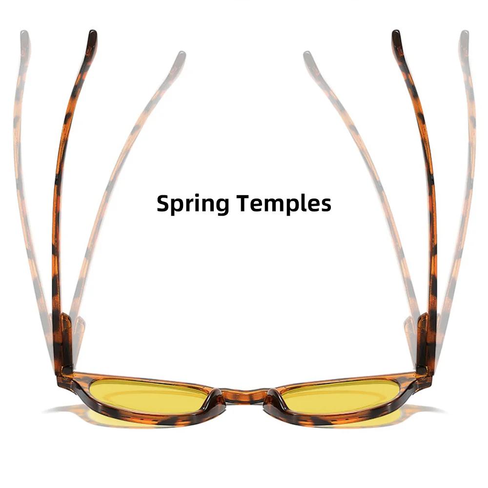VIVIBEE rétro bleu lumière bloquant lunettes hommes Vision nocturne jaune lentille carré UV400 femme