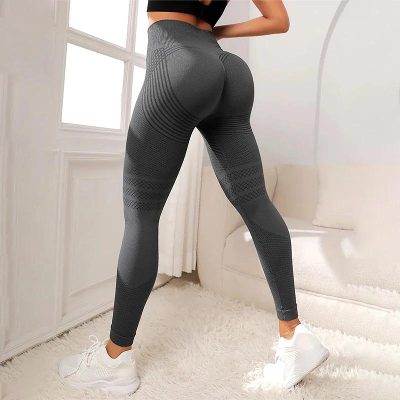 Leggings de fitness taille haute pour femmes - Sans couture et respirant pour l'entraînement
