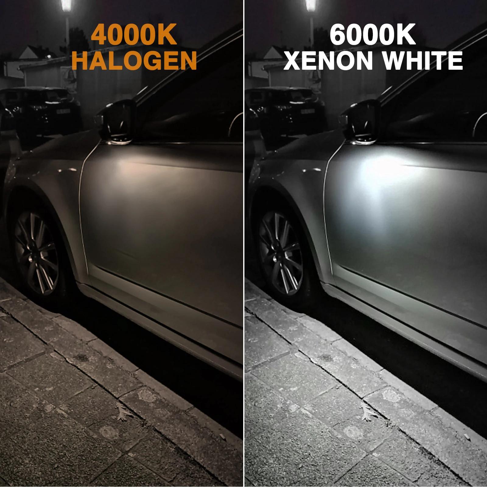 Miroir latéral blanc sans erreur, lentille transparente brillante Canbus, lampe de voiture LED, asse