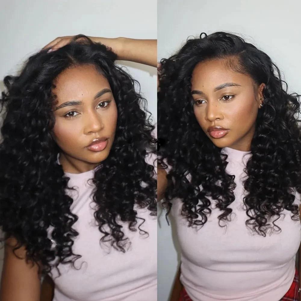 Extensions de cheveux au Crochet pré-séparées sans nœuds, Extensions de cheveux en plumes, ligne de