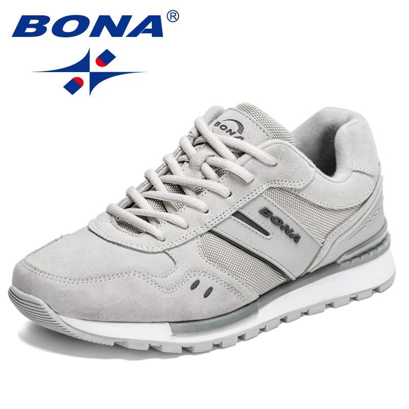 BONA 2022 nouveaux créateurs chaussures de course mode baskets hommes grande taille léger confortabl