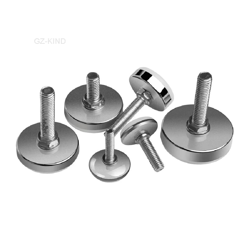 Base de pied de nivellement, M6, M8, M10, hauteur de vis réglable, diamètre 30 mm, 35 mm, 43 mm, 50