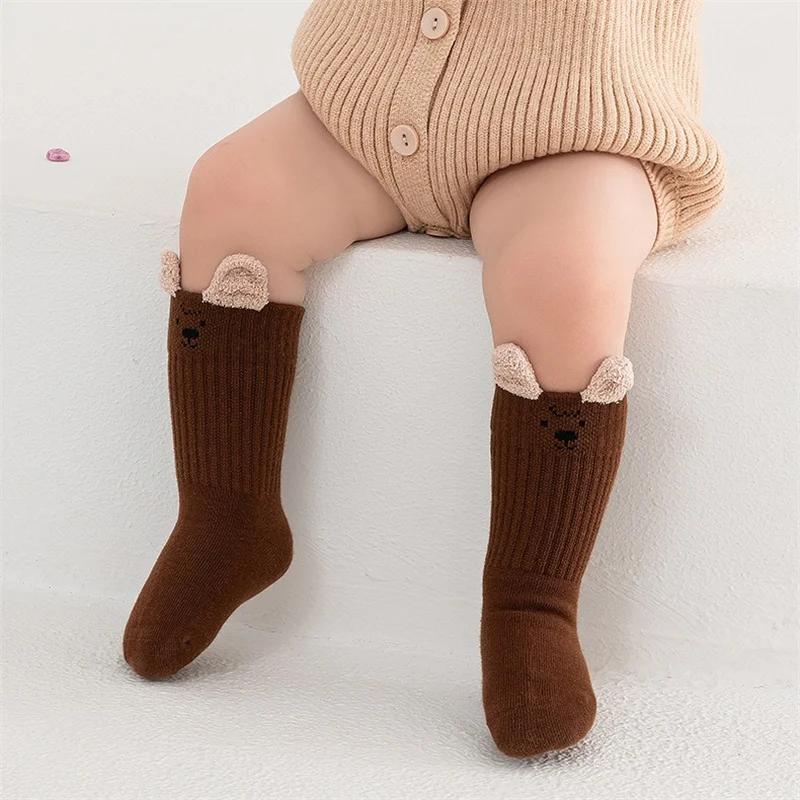Chaussettes mignonnes en coton doux pour filles et garçons, chaussettes courtes pour bébés garçons e