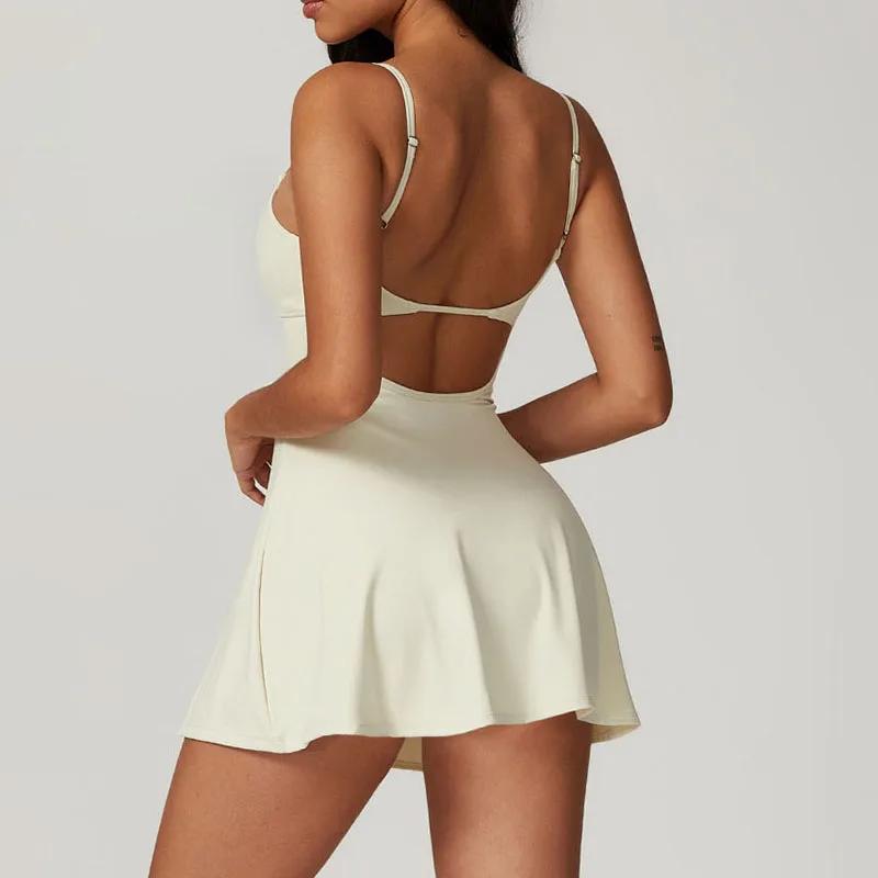 Robe sport Cloud Hide femme golf tennis - Jupe longue yoga fitness une pièce extérieur