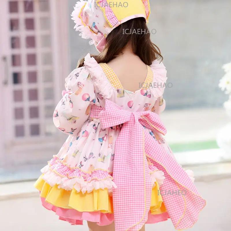 Nouvelle robe Lolita pour filles, robe tutu pour bébé, tenue de cérémonie pour enfants, tenue de fêt