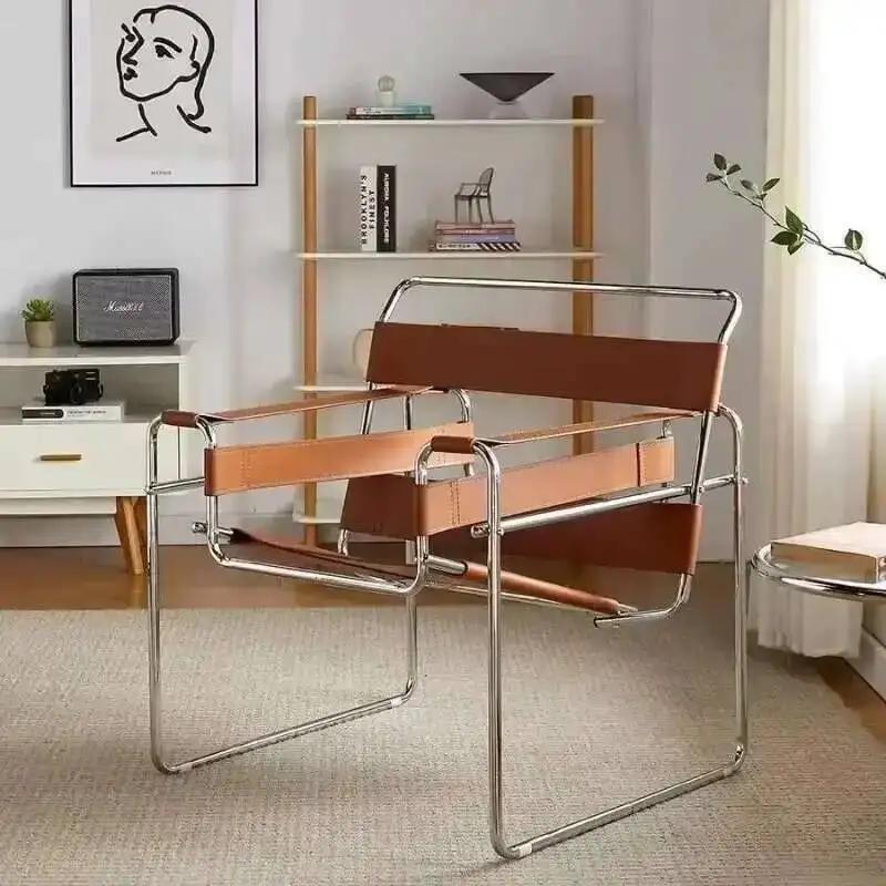 Vassili – chaise de loisirs nordique Simple, chaise Simple, Photo médiévale, réseau de Style industr