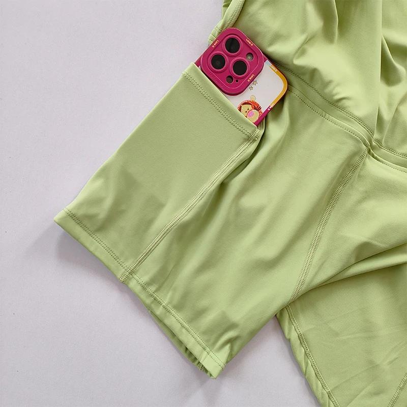Jupe sport yoga tennis badminton pantalon demi-corps séchage rapide poche fendue côté