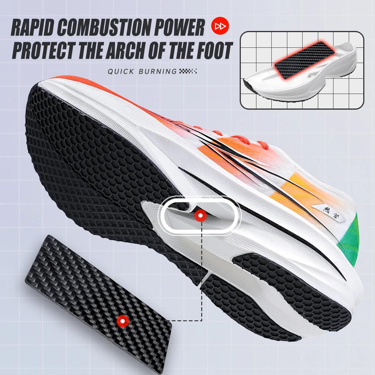 IRUNSVAN Co – chaussures de course à plaque de carbone 1.0 à combustion rapide pour hommes, entraîne