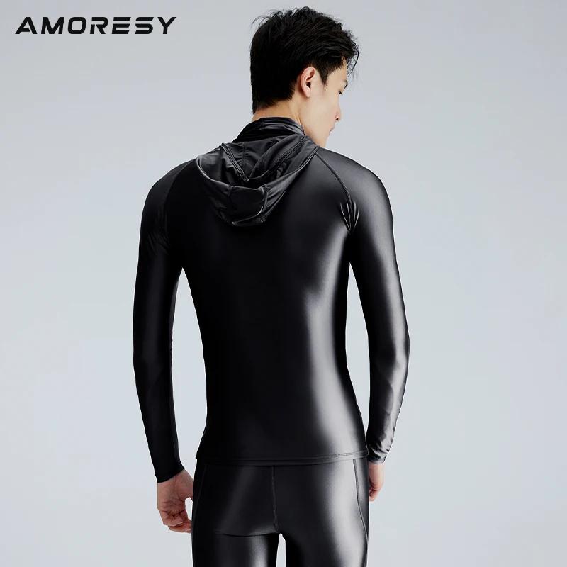 Maillot de bain sexy en soie pour hommes, lisse et brillant, pantalon serré, surf, séchage rapide, m