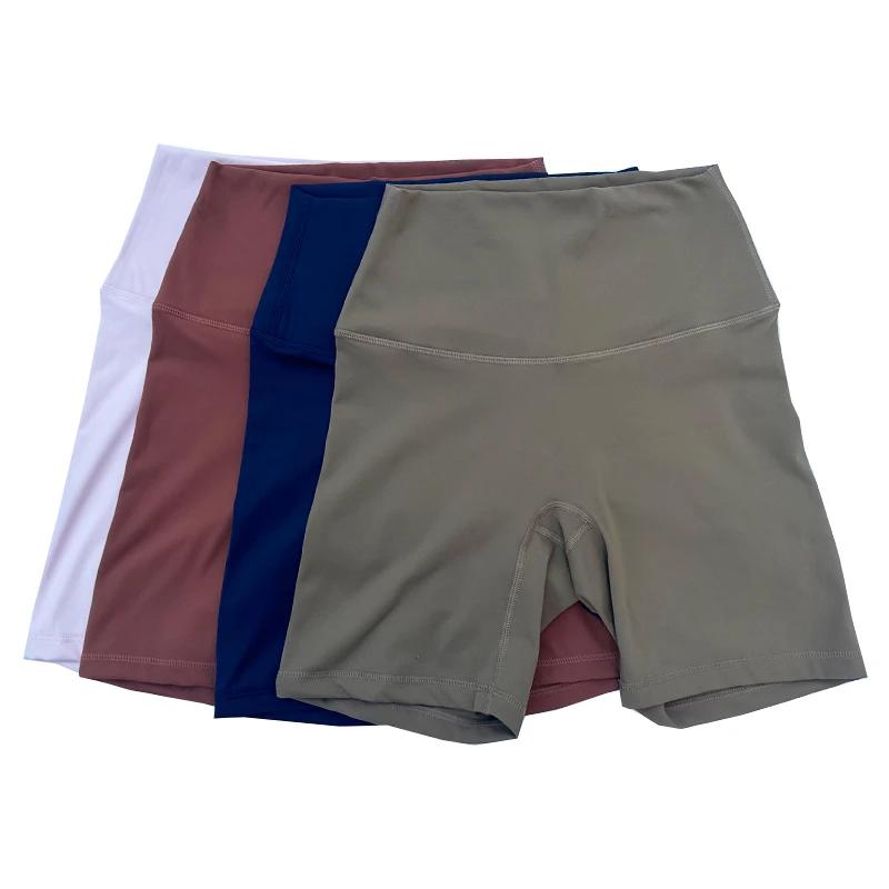 Short de motard de sport pour femmes, sensation nue, taille haute, Yoga, Push Up, Leggings de Fitnes