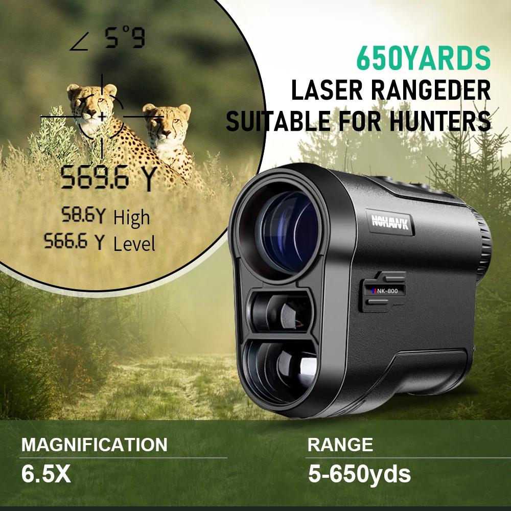 Nohawk – télémètre Laser de Golf, télescope multifonctionnel 600M 1000M, avec verrouillage du drapea