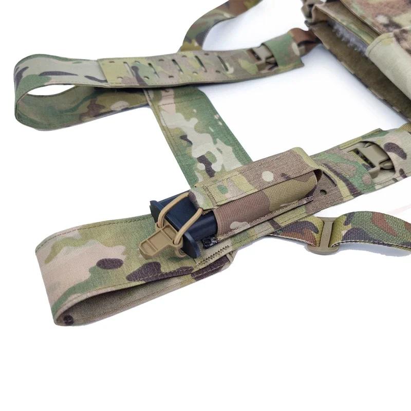 Sangle en H découpée au laser Multicam SS MK4, sangle de poitrine DulChest, sangle de poitrine confr