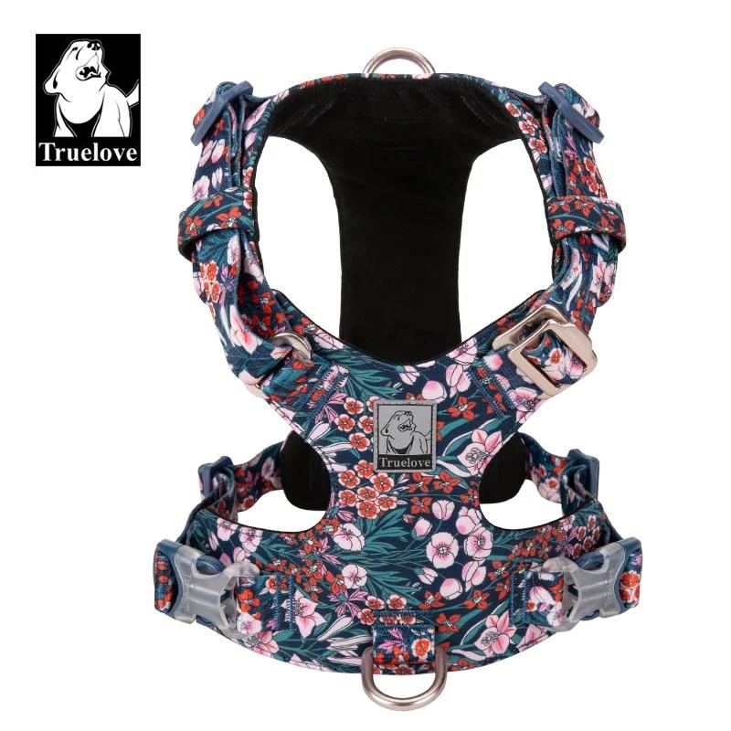Truelove harnais pour chien nouveau harnais de conception de mode pour petit grand chien coton Flora