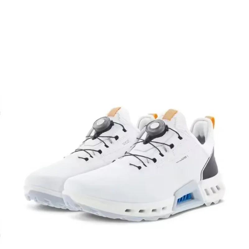 Chaussures de golf en cuir véritable pour hommes, baskets d'entraînement de golf, noir, blanc, chaus