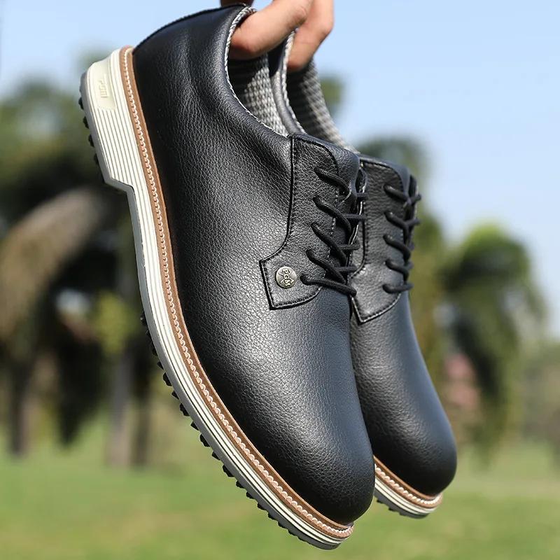 Chaussures de golf PGM pour hommes avec clous antidérapants, amorti à haute élasticité et baskets à