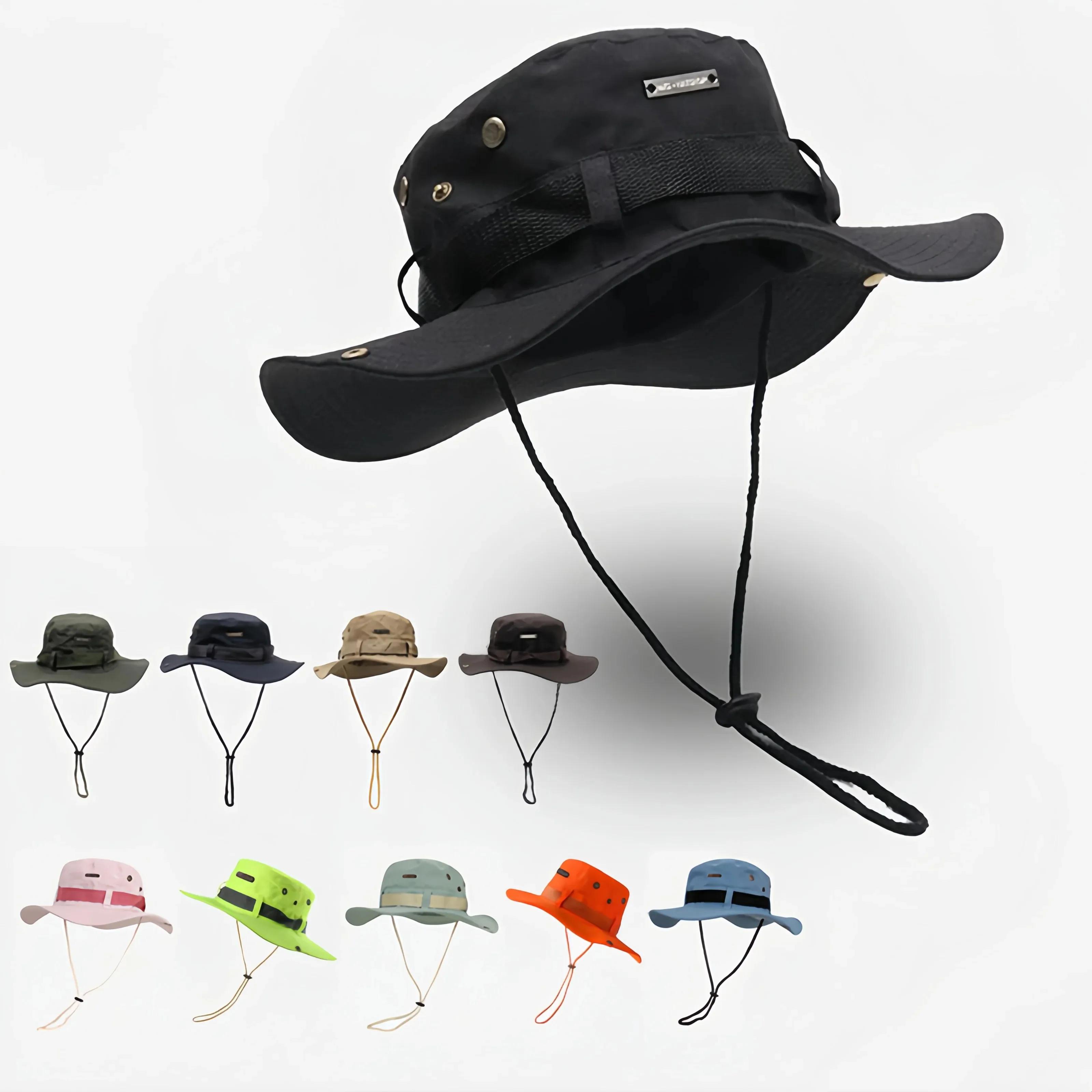 Été nouveau chapeau seau pour hommes casquette de pêcheur pêche en plein air parasol grand bord Pana