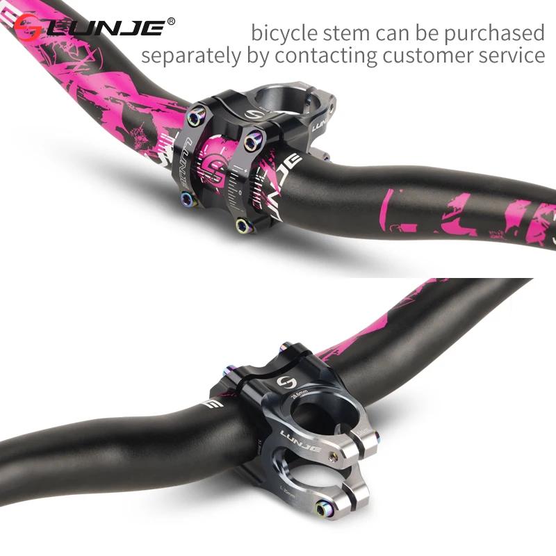 LUNJE guidon 780mm vtt guidon de vélo en alliage d'aluminium 31.8mm vélos de route montagne poignée