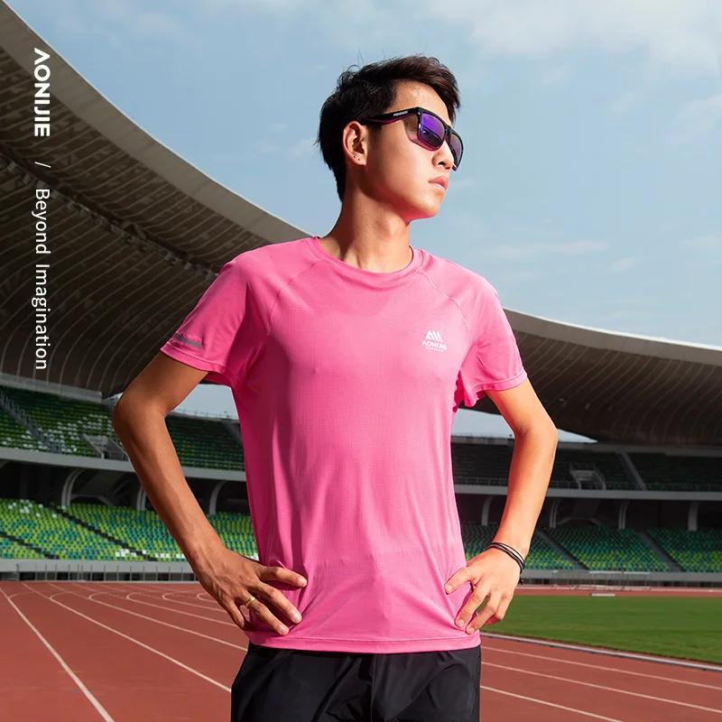 AONIJIE FM5178 T-Shirt de sport à séchage rapide pour hommes T-Shirt de course en plein air respiran