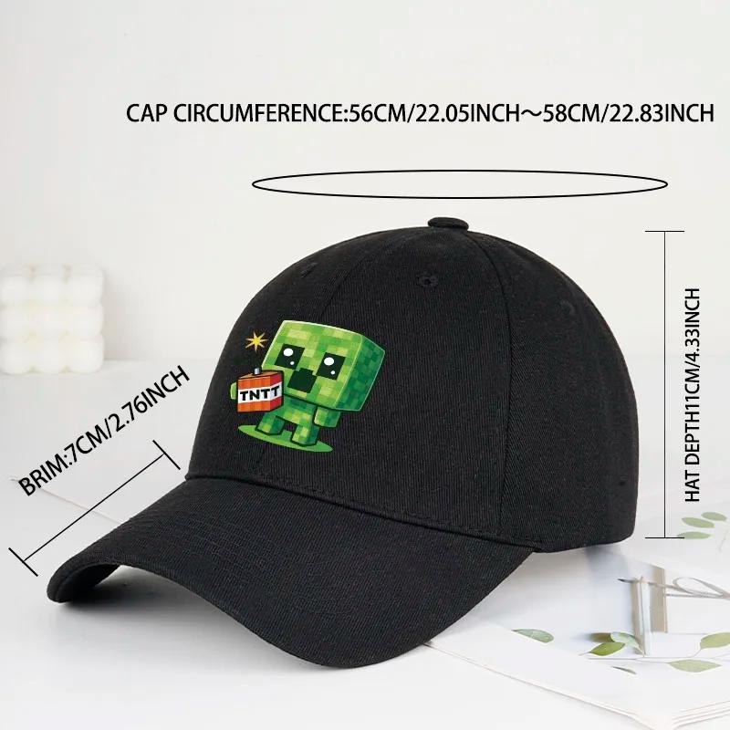 Casquette de baseball à motif Creeper | Casquette Hip-Hop unisexe, légère et ajustée, idéale pour