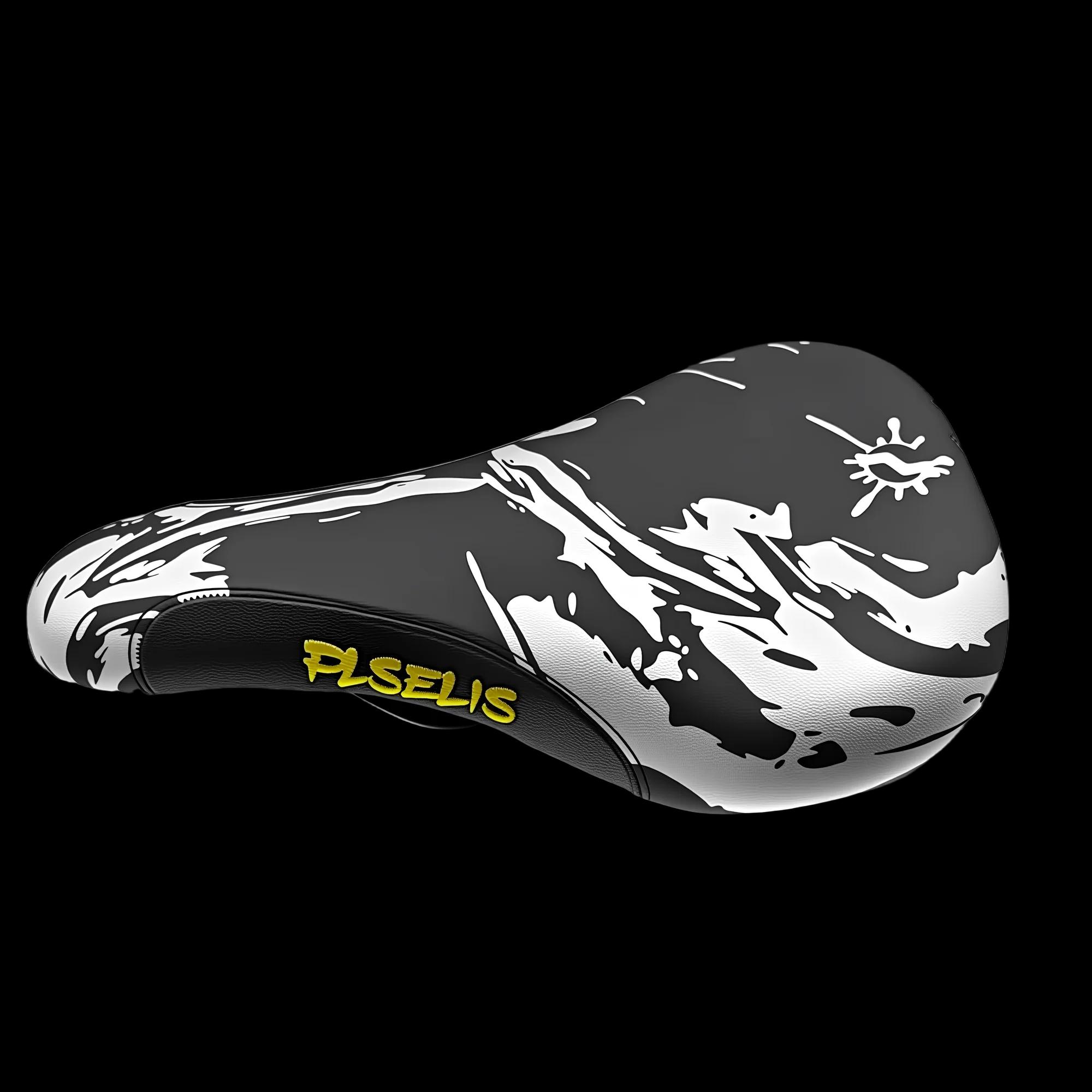 Selle de vélo de montagne PLSELIS de haute qualité : dessus en cuir PU, base en nylon, coussin en ép