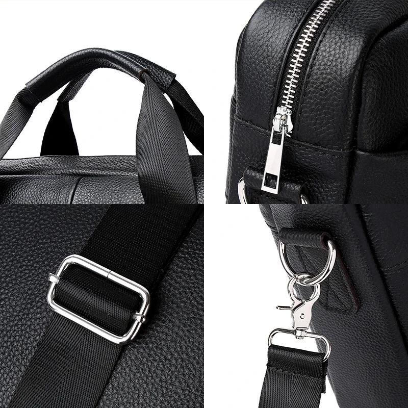 SCHLATUM porte-documents en cuir véritable dur pour hommes sacs à main de luxe porte-documents pour