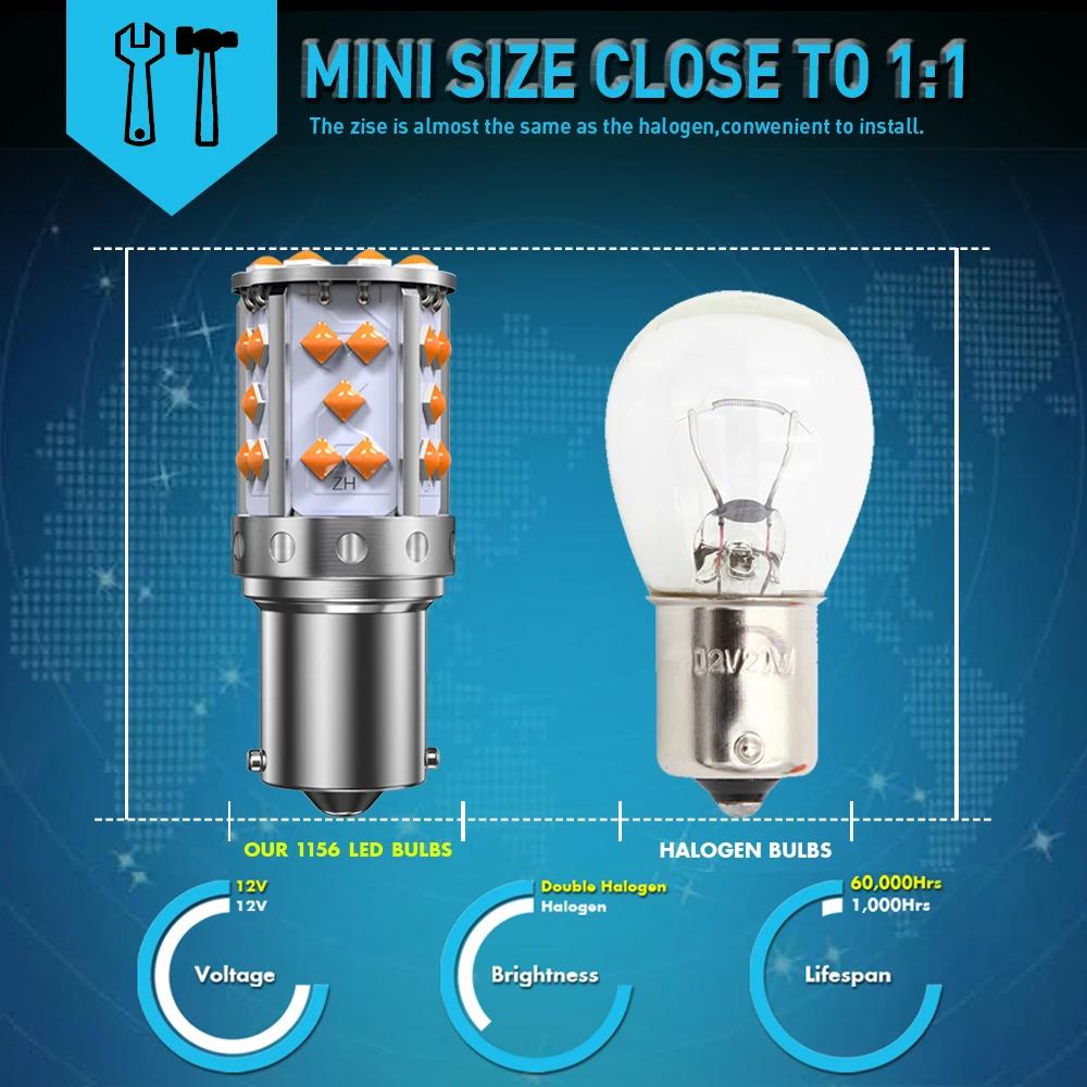 Un paquet 1156 P21W ba15s Bau15s PY21W 7507 LED Canbus sans Hyper Flash clignotant ampoule résistanc