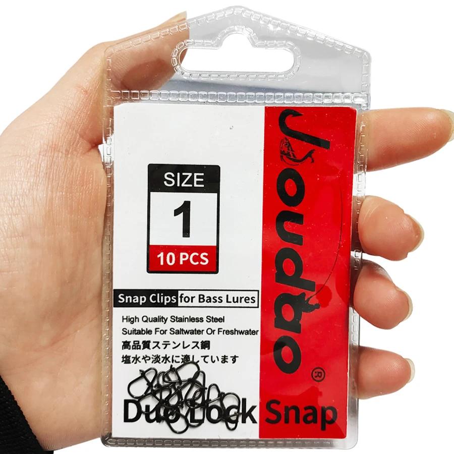 Duo Lock Snap pivotant haute résistance pêche Snap Clip inoxydable changement rapide pêche boutons p
